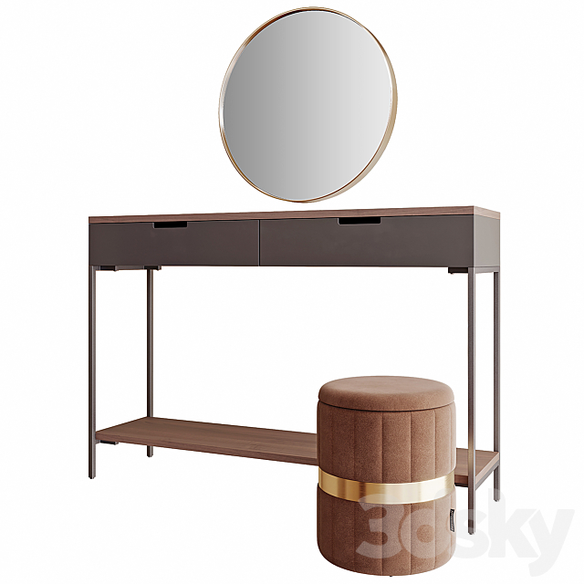 Dressing table Garda Decor 40AD-CST070 3DSMax File - thumbnail 3