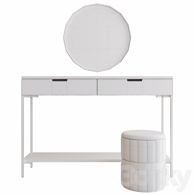 Dressing table Garda Decor 40AD-CST070 3DSMax File - thumbnail 4