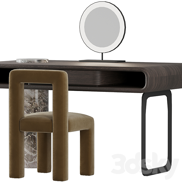 DRESSING TABLE HAMISI CHAIR 3ds Max - thumbnail 3