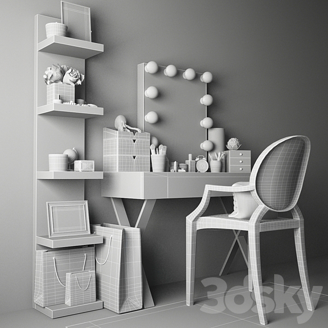 Dressing table I Dressing table 3ds Max - thumbnail 3