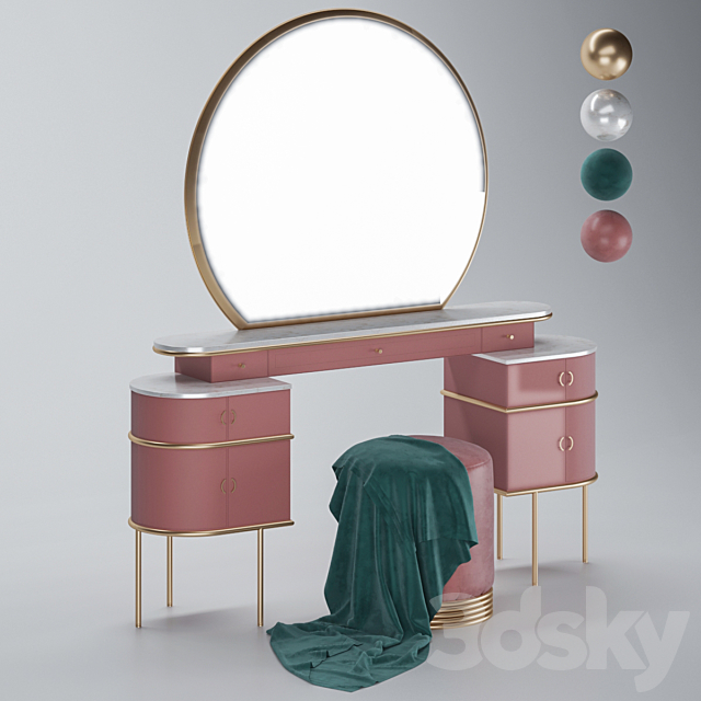 Dressing Table Idea 2020 3DSMax File - thumbnail 3