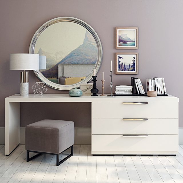 Dressing table in a modern style 3DSMax File - thumbnail 2