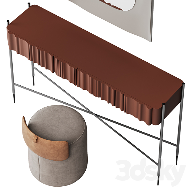 Dressing table Koza Home 3DS Max Model - thumbnail 3