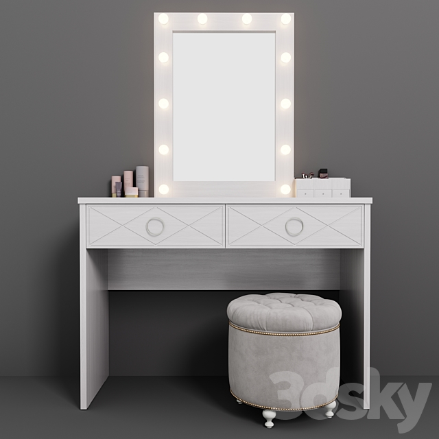 Dressing table Lucido 3DS Max Model - thumbnail 2