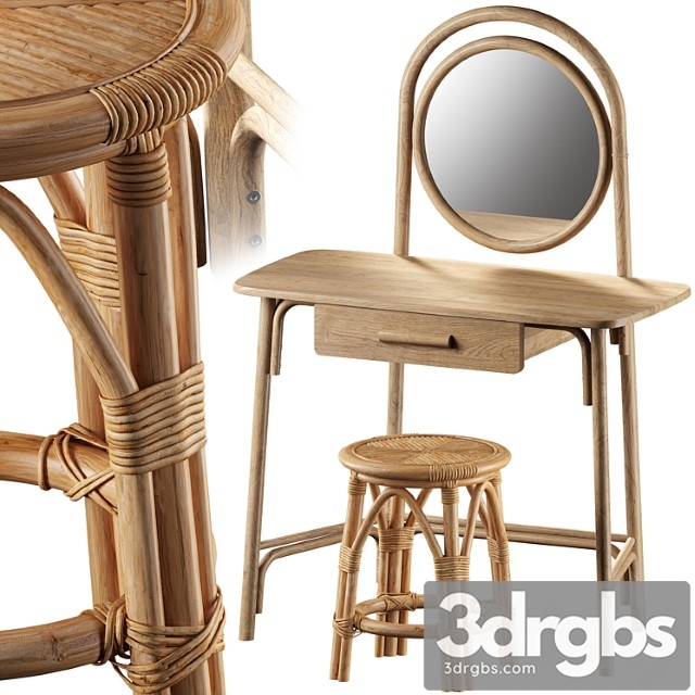 Dressing table marika and chair katni la redoute interieurs - thumbnail 1