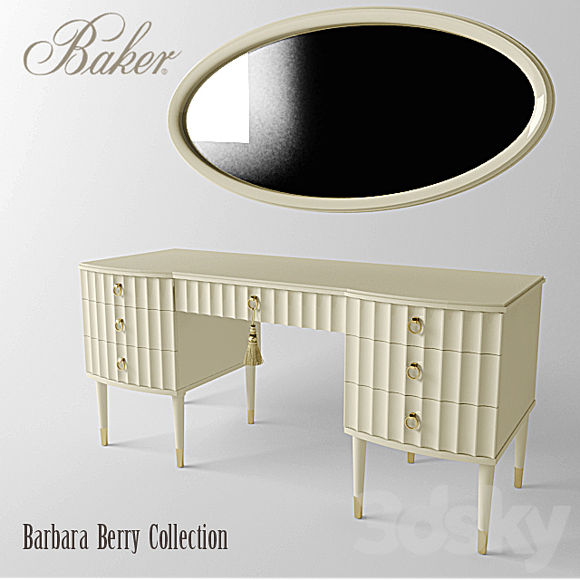 Dressing table mirror c from Barbara Berry 3DS Max Model - thumbnail 1