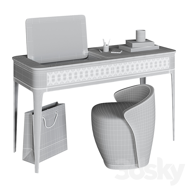 Dressing table Mugali MARIA 3ds Max - thumbnail 3