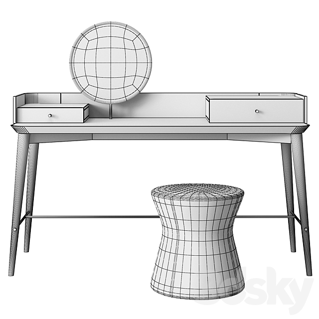 Dressing table NAICA by Praddy 3DSMax File - thumbnail 4