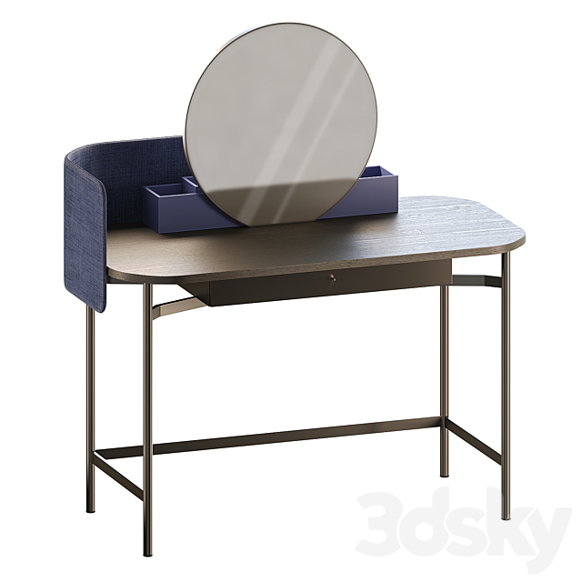 Dressing table Ninfea by Novamobili 3DS Max Model - thumbnail 3