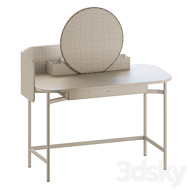 Dressing table Ninfea by Novamobili 3DS Max Model - thumbnail 5