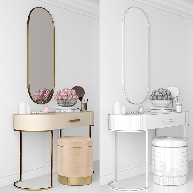 Dressing table of Elegant from Cazarina 3ds Max - thumbnail 2