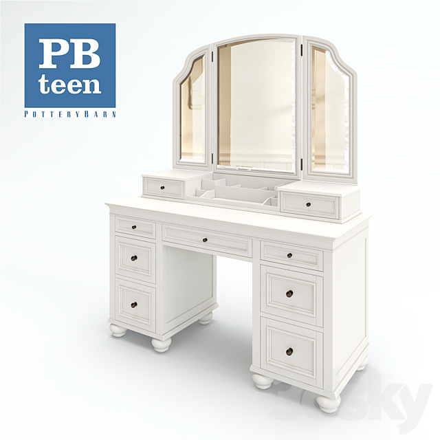 Dressing table PB Teen Chelsea 3DSMax File - thumbnail 1