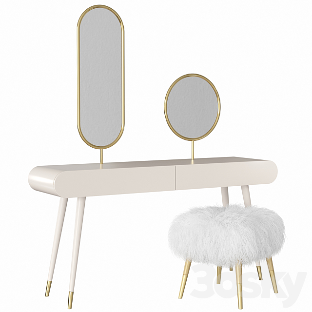 Dressing table Pearl Marshmallow 3DSMax File - thumbnail 4