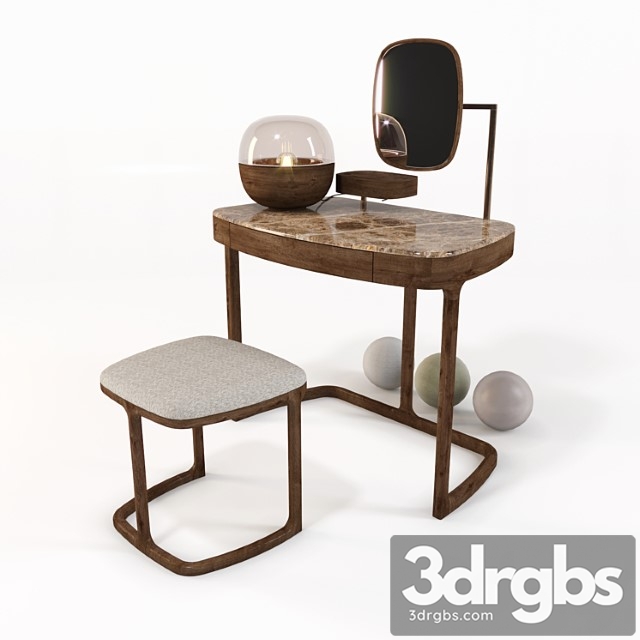 Dressing table porada maskara coiffeuse 2 3dsmax Download - thumbnail 1