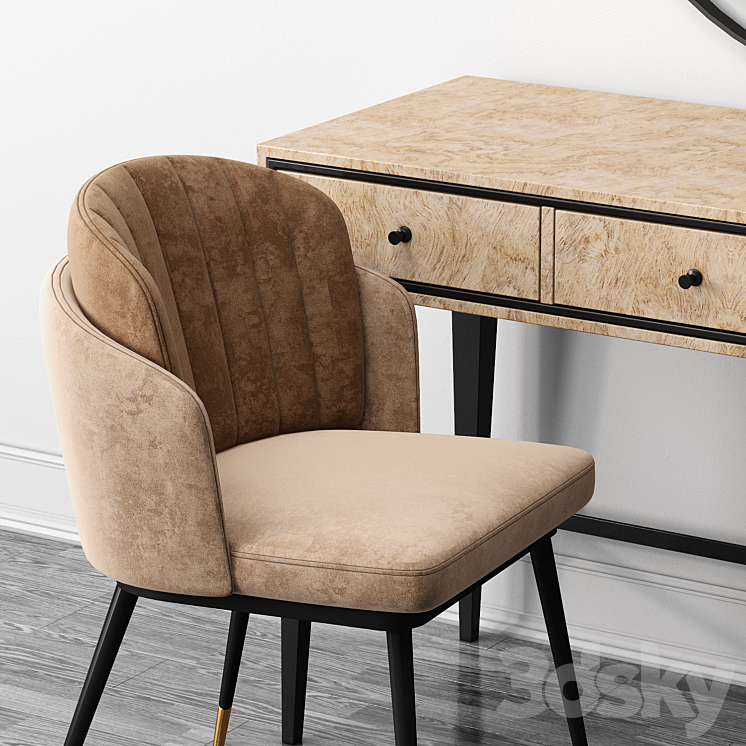 Dressing table PRADO by Rooma Design 3DS Max Model - thumbnail 2