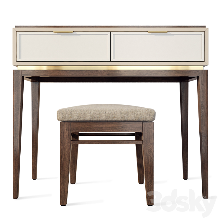 Dressing table Vermont. Vanity by Wooden Kors. 3DS Max Model - thumbnail 1