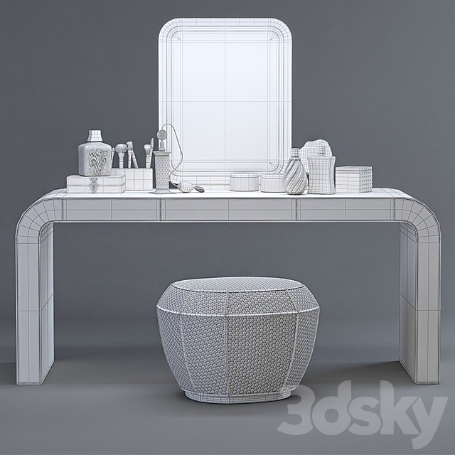 Dressing table Visionnaire – Mobiletrucco 3ds Max - thumbnail 3