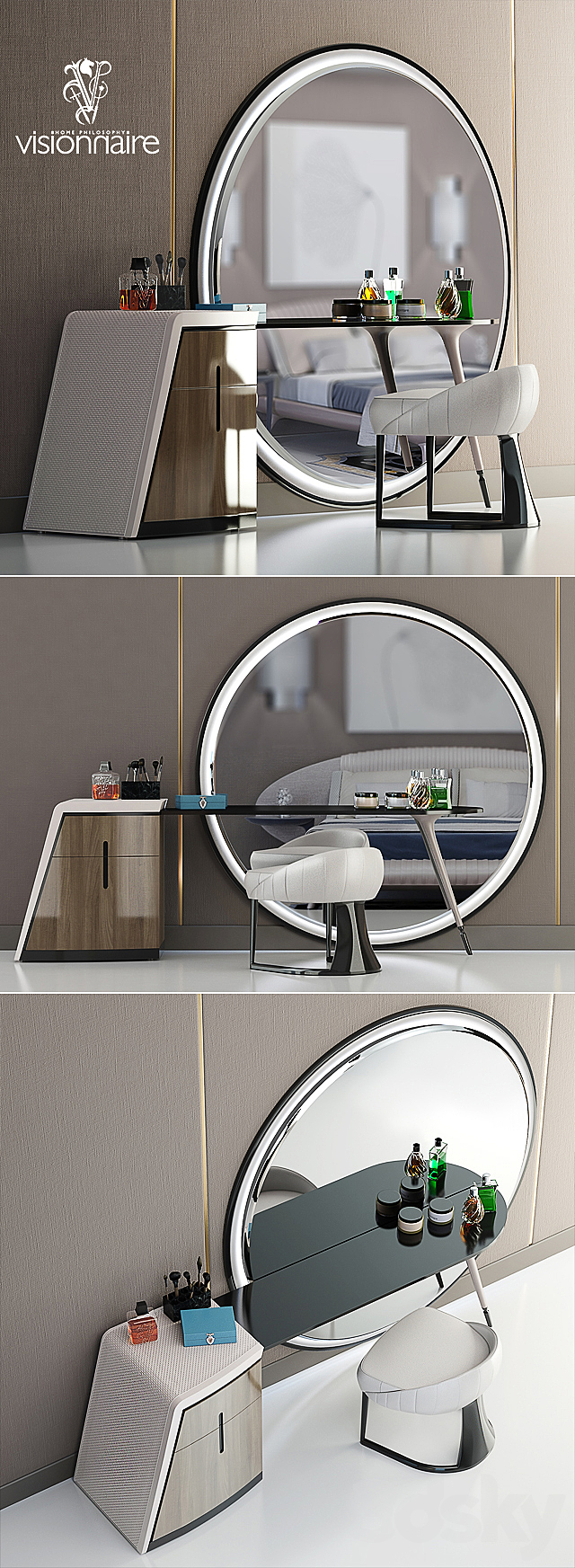 Dressing table Visionnaire – Westley 3DSMax File - thumbnail 2