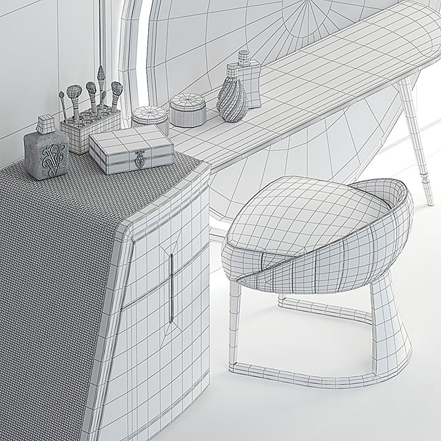 Dressing table Visionnaire – Westley 3DSMax File - thumbnail 3