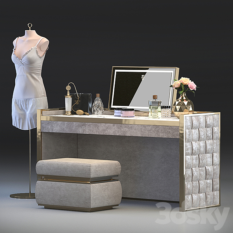 Dressing table Vissionaire – Titania 3DS Max - thumbnail 1