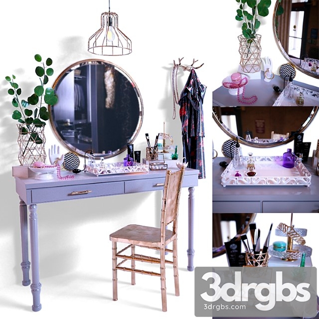 Dressing table with decorative filling 2 3dsmax Download - thumbnail 1