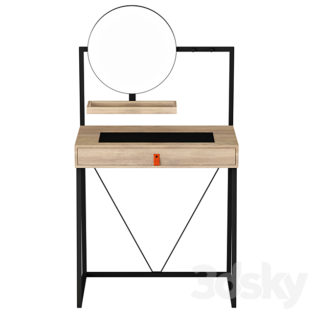 Dressing table with drawer LOU | BUT | Coiffeuse avec tiroir LOU 3DSMax File - thumbnail 2