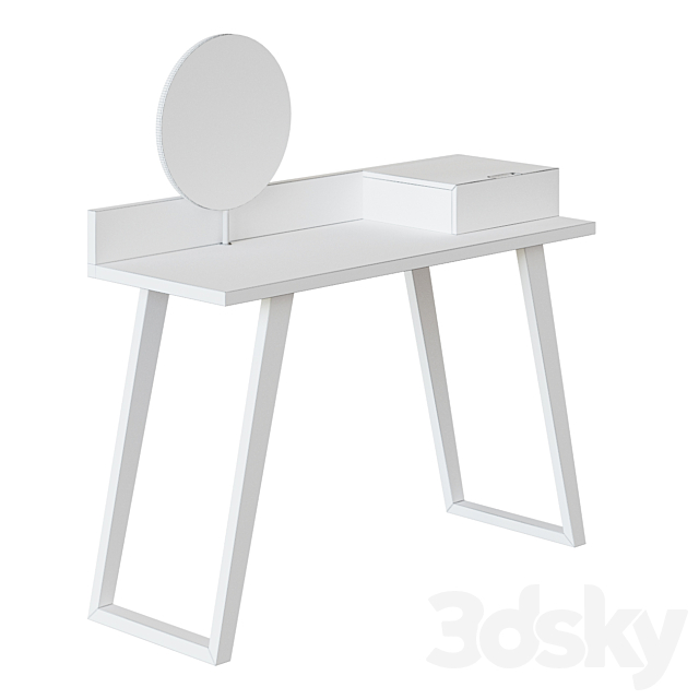 Dressing table with mirror CP1702-DK 3DS Max Model - thumbnail 2