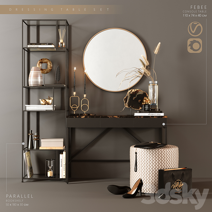 DRESSING tableset 3DS Max - thumbnail 1