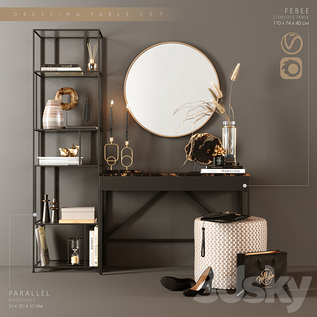 DRESSING tableset 3DSMax File - thumbnail 1