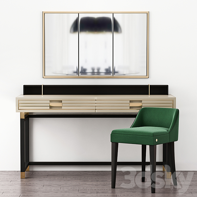 Edinburgh Writing Desk Frato Interiors 3DSMax File - thumbnail 1