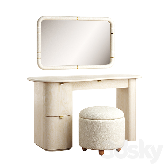 Evelyn Desk 3ds Max - thumbnail 1