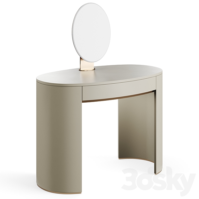 Fendi Asja Lady Desk With Mirror 3ds Max - thumbnail 1