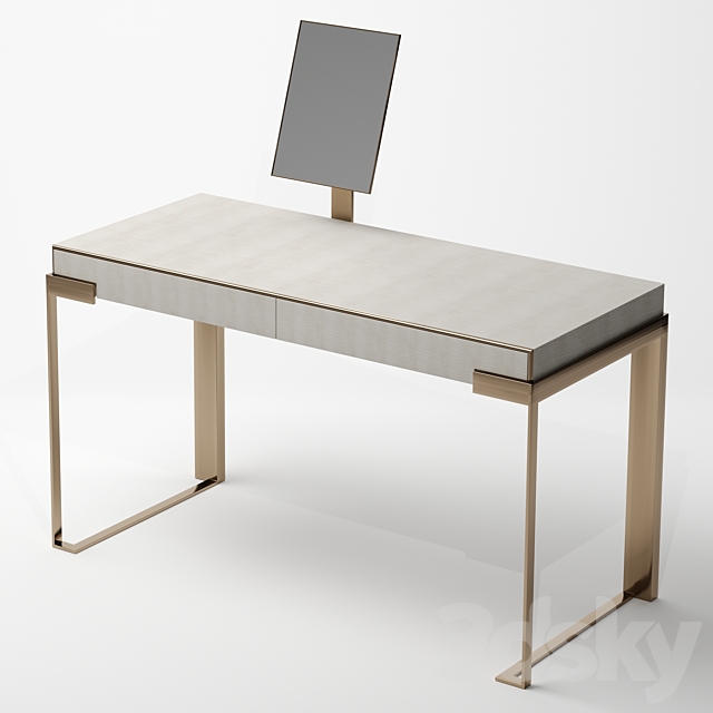 Fendi Aura Lady Desk (Stone Fiddleback Sycamore) 3DSMax File - thumbnail 1