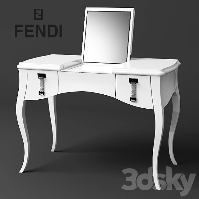 Fendi Casa Lady Desk 3DSMax File - thumbnail 1