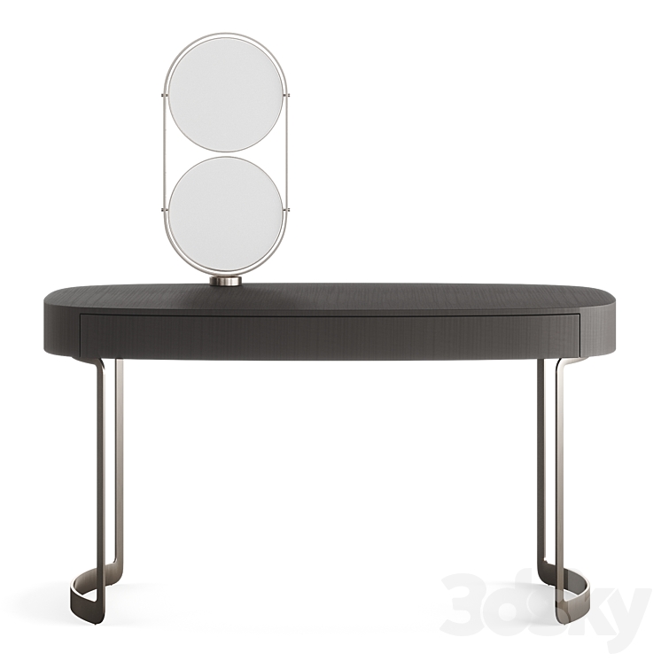 FENDI CASA MOONLIGHT LADY DESK (Charcoal Fiddleback Sycamore) 3DS Max - thumbnail 1