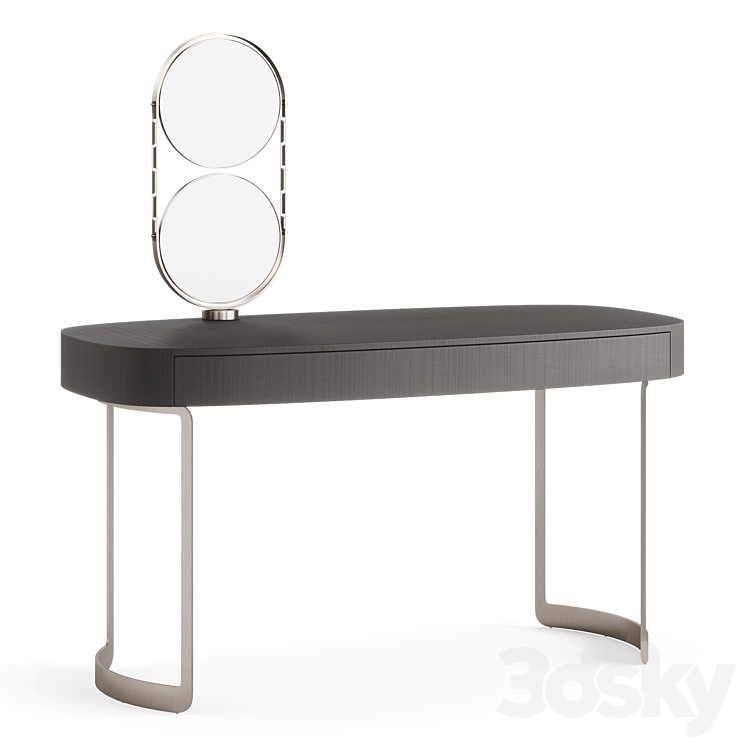 FENDI CASA MOONLIGHT LADY DESK (Charcoal Fiddleback Sycamore) 3DS Max - thumbnail 2