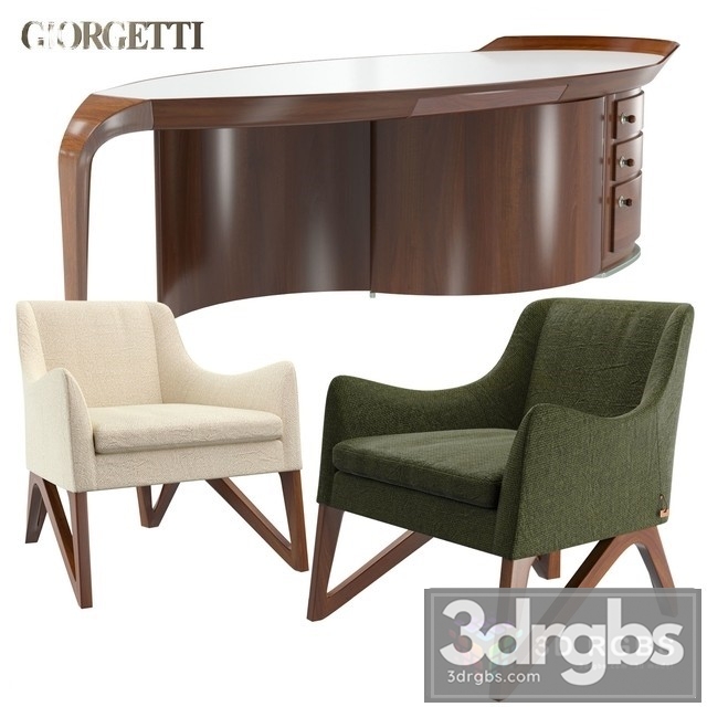 Giorgetti Dressing Table 3dsmax Download - thumbnail 1