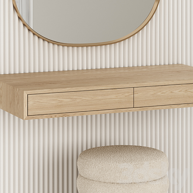 Hanging dressing table 3DS Max Model - thumbnail 3