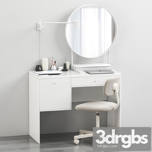 Ikea syvde dressing table and decor 2 3dsmax Download - thumbnail 1