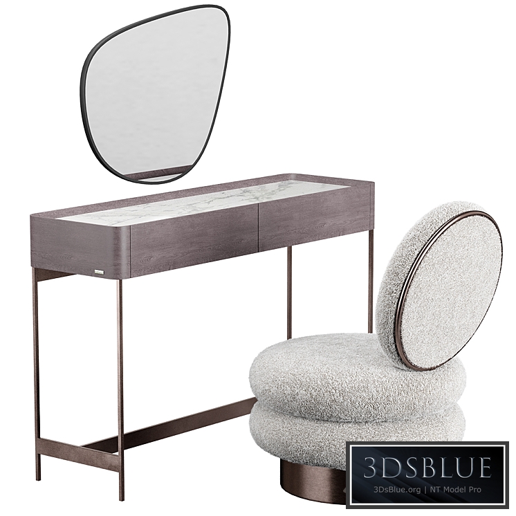 IRIS dressing table Moly Armchair 3DS Max - thumbnail 3