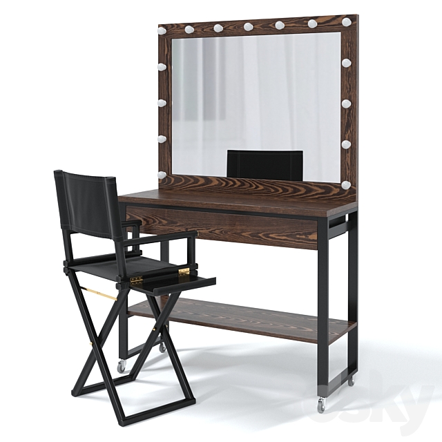 Johny Wood Makeup Artist Table 3ds Max - thumbnail 1