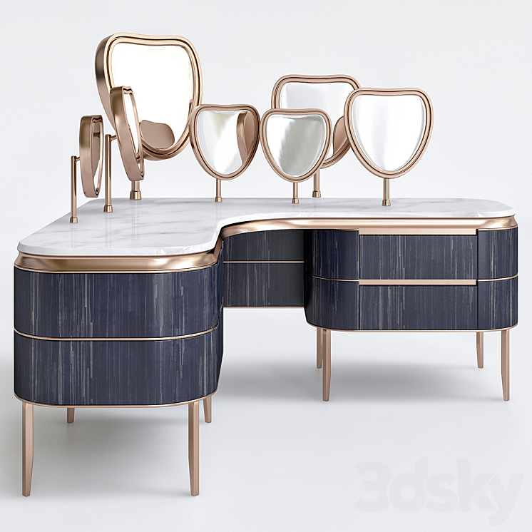 Kara  Dressing table By Natevo 3DS Max - thumbnail 1