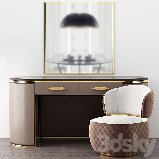 Kent Writing Desk Frato Interiors 3DSMax File - thumbnail 1