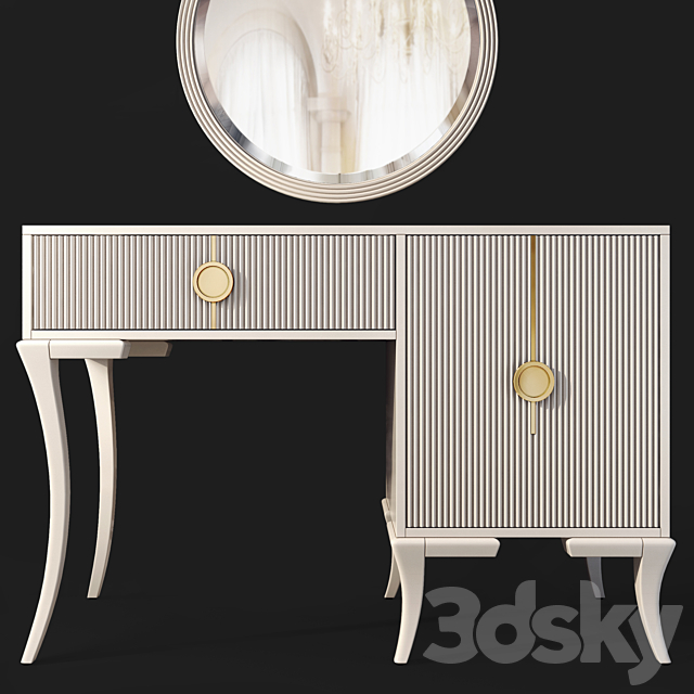 Keops dressing table. Dressing table by Medusa Home 3DS Max Model - thumbnail 2