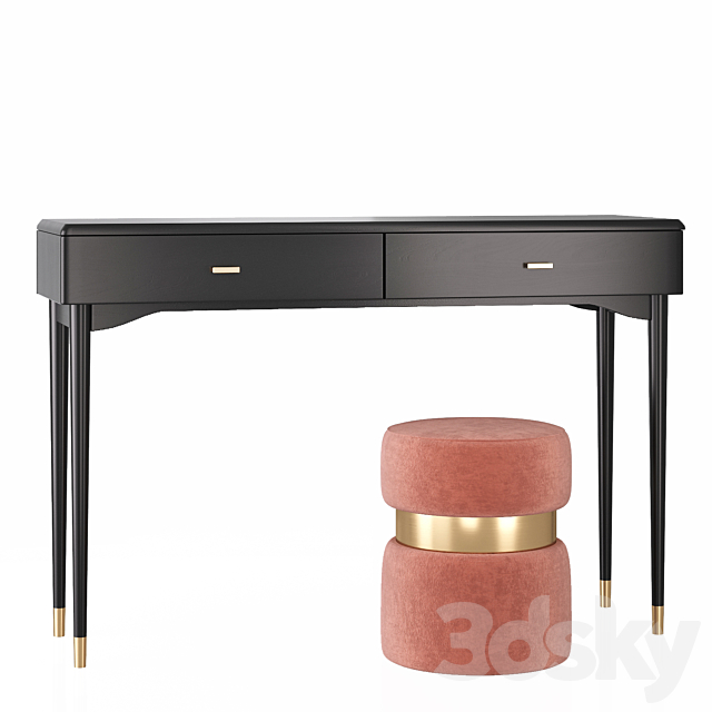 La Redoute Novani makeup table 3ds Max - thumbnail 2