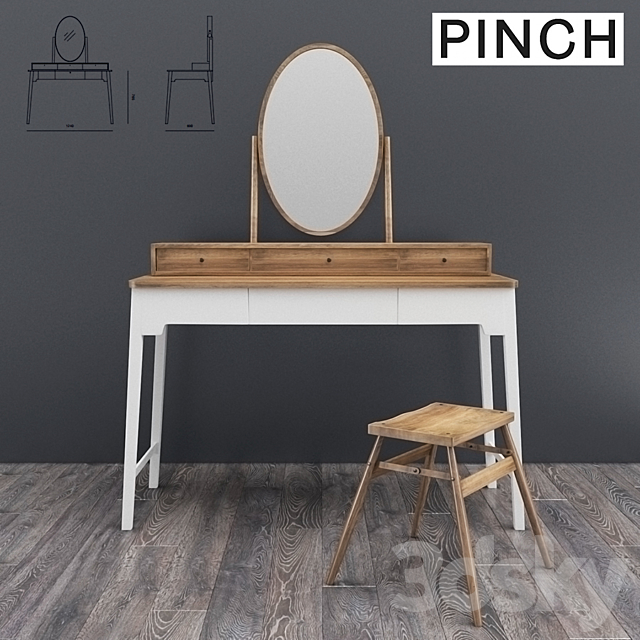 Lana dressing table 3DSMax File - thumbnail 1