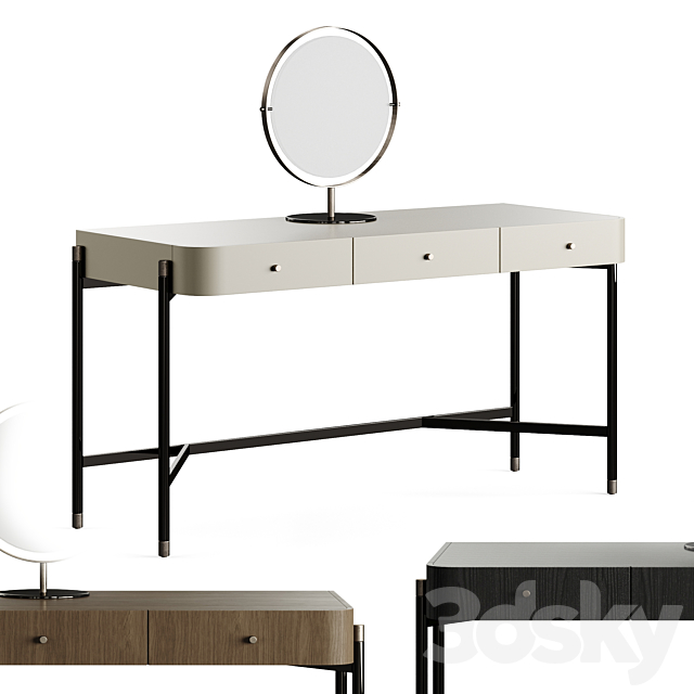 Laskasas Rosie Dressing Table 3DS Max Model - thumbnail 1