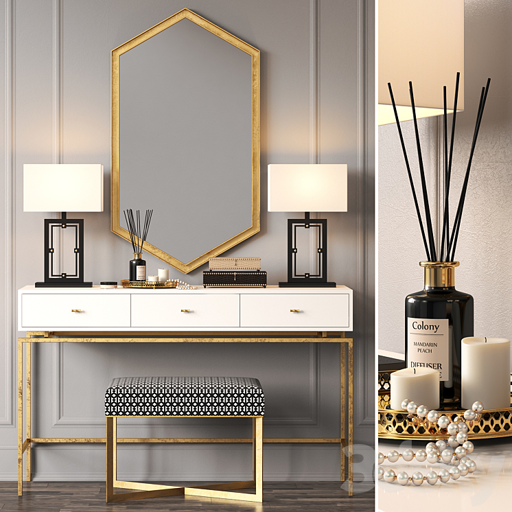 LILI Console by ROOMA DESIGN 3DS Max - thumbnail 1