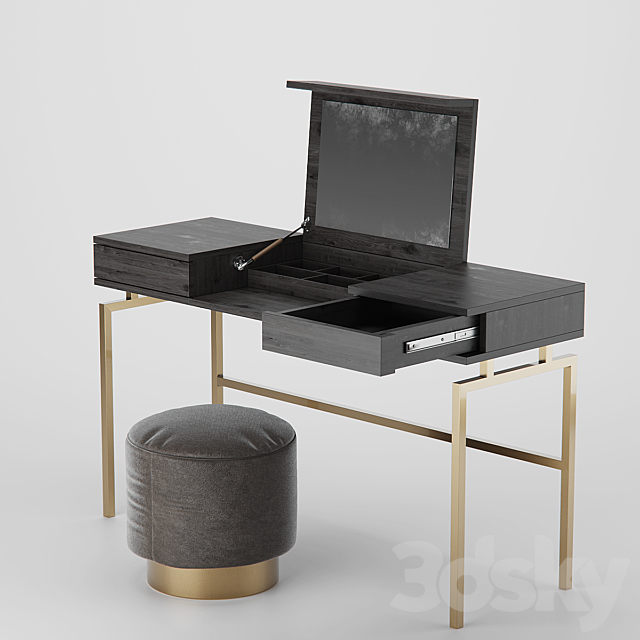 make up desk 3DSMax File - thumbnail 1