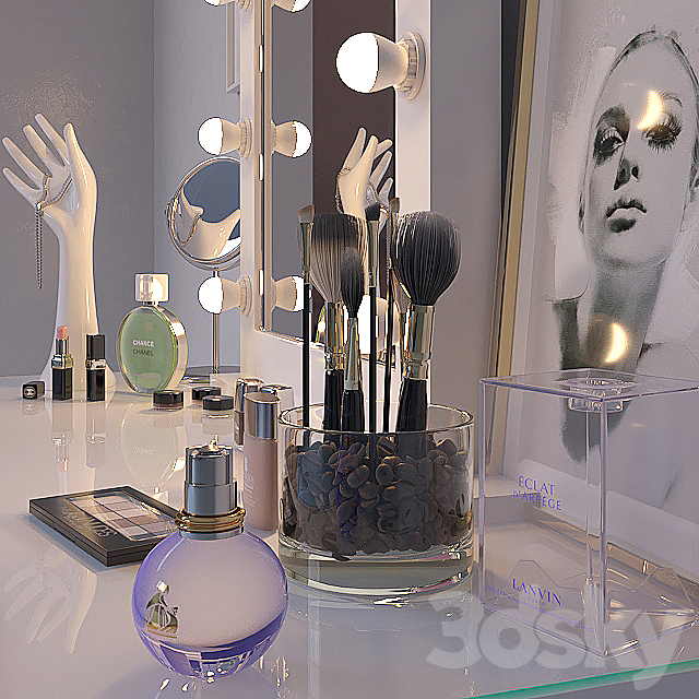 Makeup mirror 3ds Max - thumbnail 2